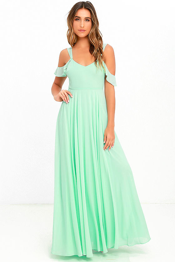 Stunning Mint Green Dress- Maxi Dress ...